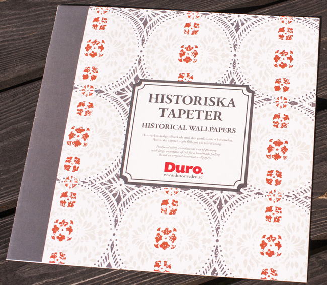 Min produktion av broschyren för Duros Historiska tapeter